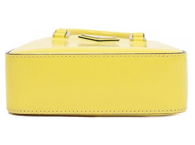 Prada Yellow Brushed Tote Bag - view 4