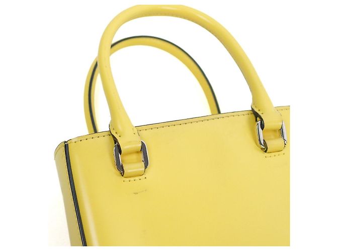 Prada Yellow Brushed Tote Bag - view 9