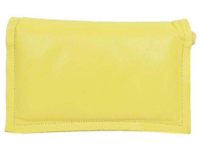 Salvatore Ferragamo Borsa a Tracolla Vivabow Gialla - vista 3