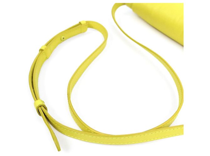 Salvatore Ferragamo Borsa a Tracolla Vivabow Gialla - vista 9