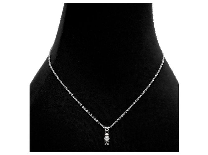 Dior Collana di perle argentata verticale - vista 5