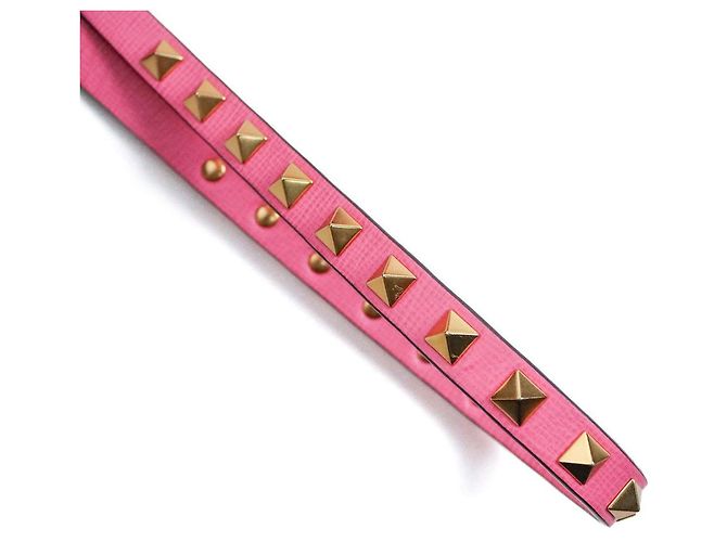 Valentino Borsa Tote Rockstud Box in pelle rosa - vista 11
