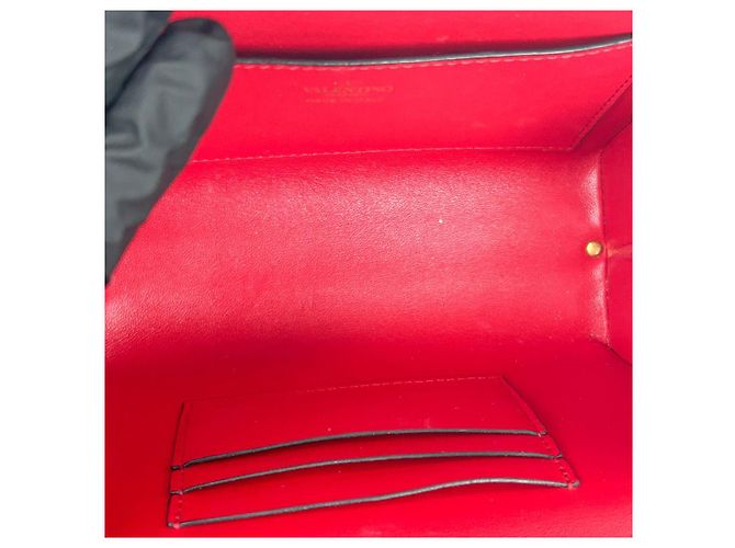 Valentino Borsa Tote Rockstud Box in pelle rosa - vista 12