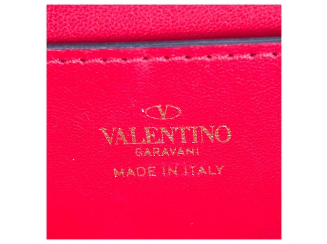 Valentino Borsa Tote Rockstud Box in pelle rosa - vista 13