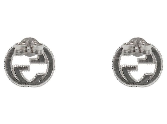Gucci Pendientes Entrelazados de Plata - vista 3