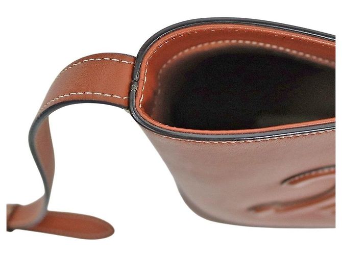 Céline Bolsa de Ombro Bucket Quai de la Seine Brown - vista 7