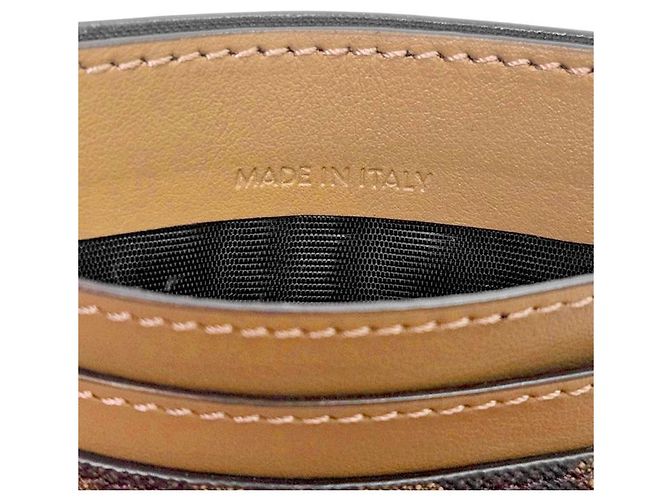 Fendi FF Logo Kartenetui Braun Canvas - Ansicht 6