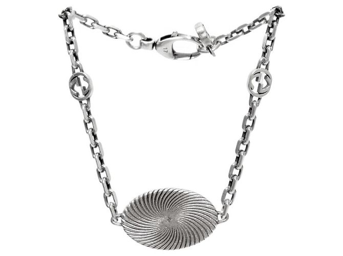 Gucci Bracciale doppio in argento rotondo - vista 2