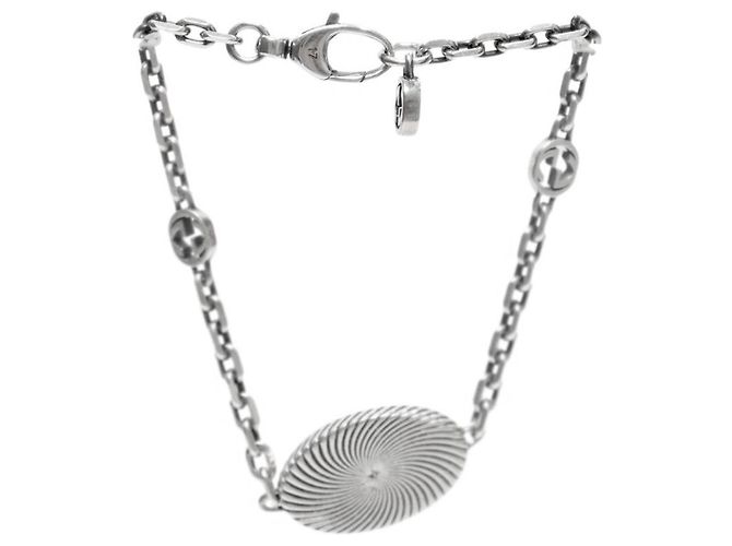 Gucci Bracciale doppio in argento rotondo - vista 3