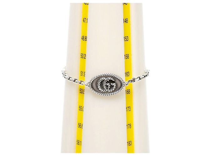 Gucci Bracciale doppio in argento rotondo - vista 5