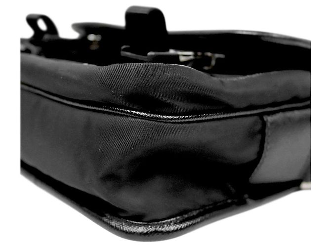 Prada Borsa a tracolla messenger in Re-Nylon nera - vista 5
