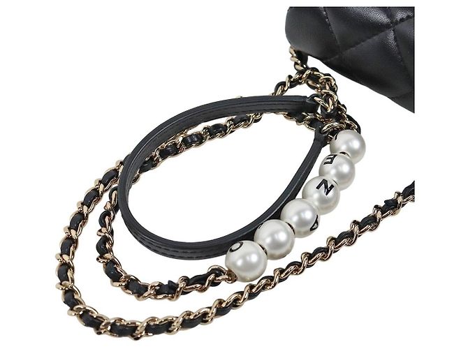 Chanel Borsa a tracolla con catena Black Pearl - vista 8
