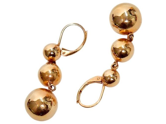 Orecchini Céline Swing Ball oro - vista 4