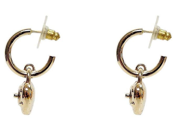Orecchini a cuore Chanel oro - vista 2