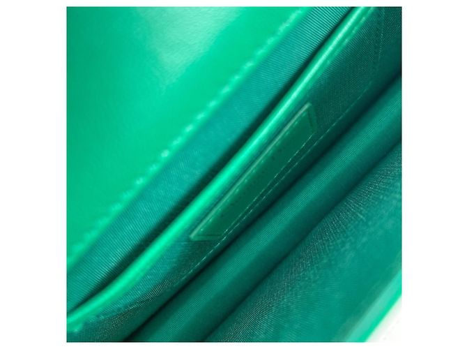 Dior Borsa a tracolla con catena Cannage verde - vista 12