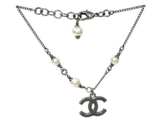 Chanel Bracciale Pearl CC Silver - vista 3