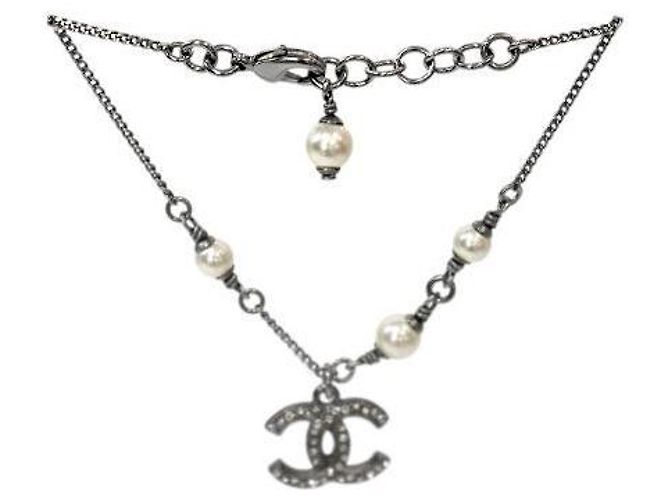 Chanel Bracciale Pearl CC Silver - vista 4