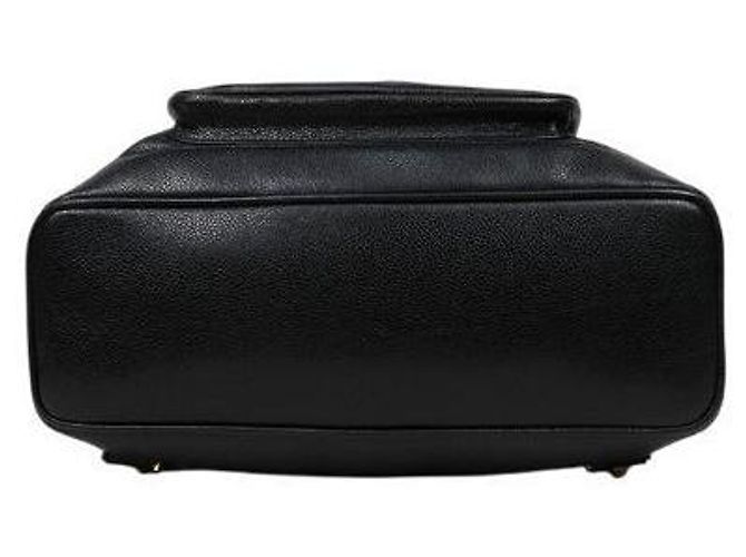 Chanel Black Caviar Drawstring Pocket Backpack - view 4