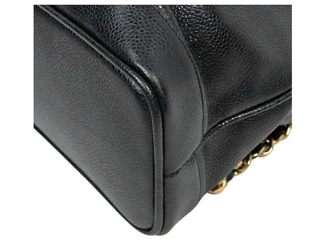 Chanel Black Caviar Drawstring Pocket Backpack - view 5