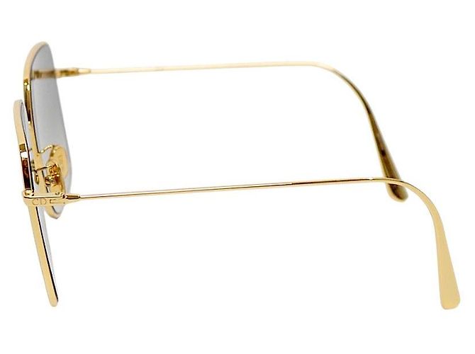 Occhiali da sole quadrati Dior Oro Metallo - vista 2