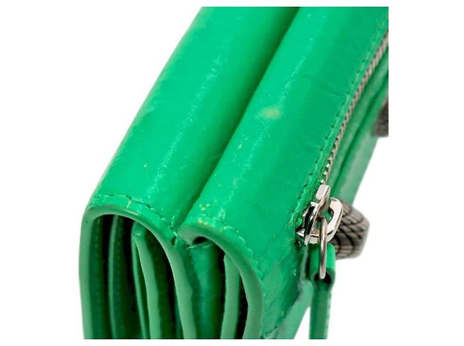 Balenciaga Cartera de cuero verde - vista 6