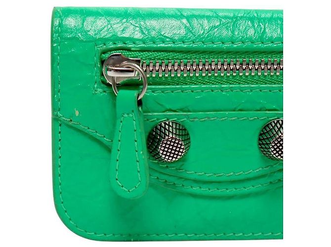 Balenciaga Cartera de cuero verde - vista 7