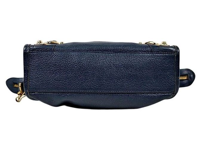Balenciaga Borsa Motor City Mini Edge Navy - vista 4