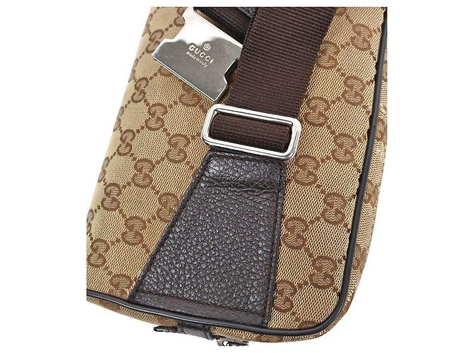 Bolso cinturón Gucci Jacquard marrón - vista 10