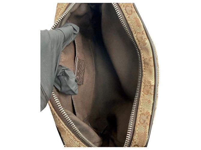 Bolso cinturón Gucci Jacquard marrón - vista 11