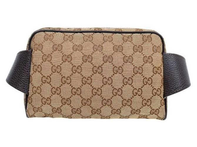 Bolso cinturón Gucci Jacquard marrón - vista 3