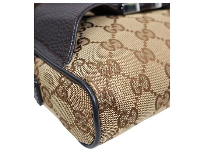 Bolso cinturón Gucci Jacquard marrón - vista 6