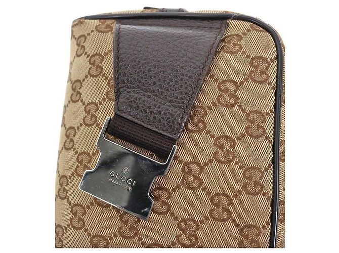 Bolso cinturón Gucci Jacquard marrón - vista 9