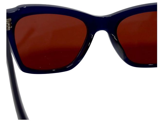 Céline Sonnenbrille Blau Navy Rot - Ansicht 9