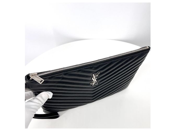 Autre Marque Clutch Matelassé New Medium Black - vista 4