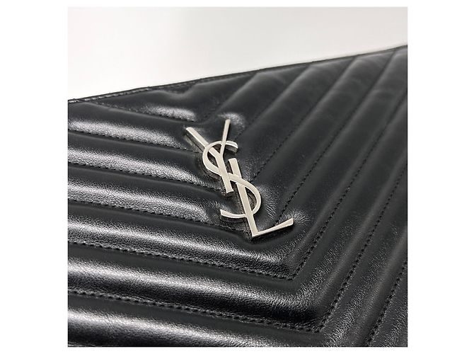 Autre Marque Clutch Matelassé New Medium Black - vista 5