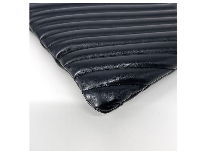 Autre Marque Clutch Matelassé New Medium Black - vista 6