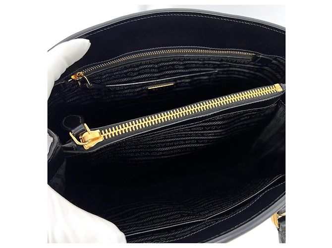 Prada Borsa Tote Saffiano Lux Nera - vista 11