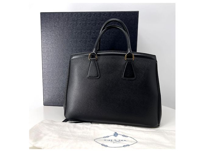 Prada Borsa Tote Saffiano Lux Nera - vista 3