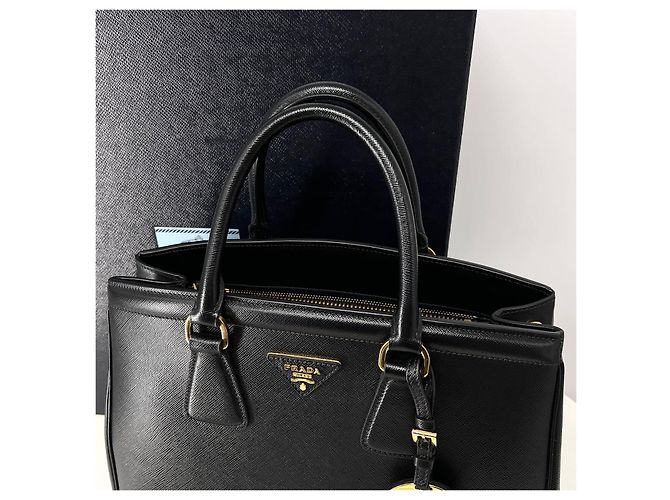 Prada Borsa Tote Saffiano Lux Nera - vista 5