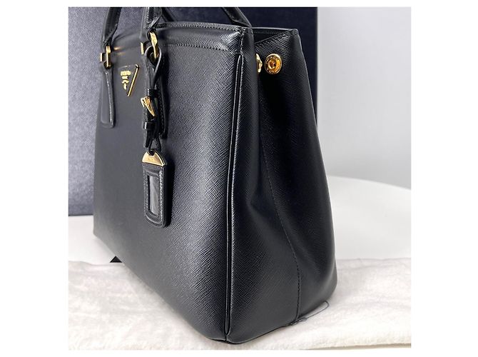 Prada Borsa Tote Saffiano Lux Nera - vista 7