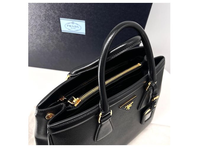 Prada Borsa Tote Saffiano Lux Nera - vista 8