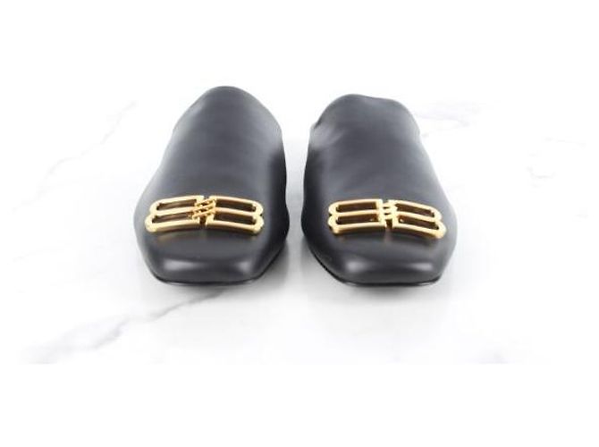 Mule Balenciaga Cozy BB Nera Oro - vista 3