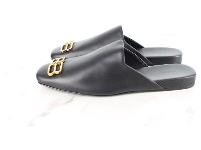 Mule Balenciaga Cozy BB Nera Oro - vista 5