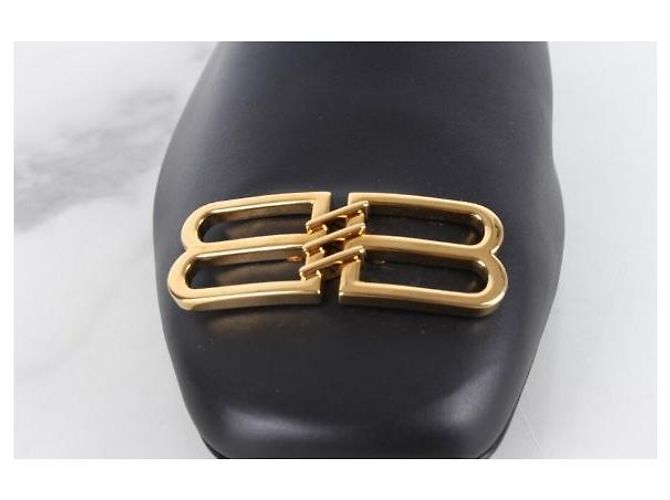 Mule Balenciaga Cozy BB Nera Oro - vista 7