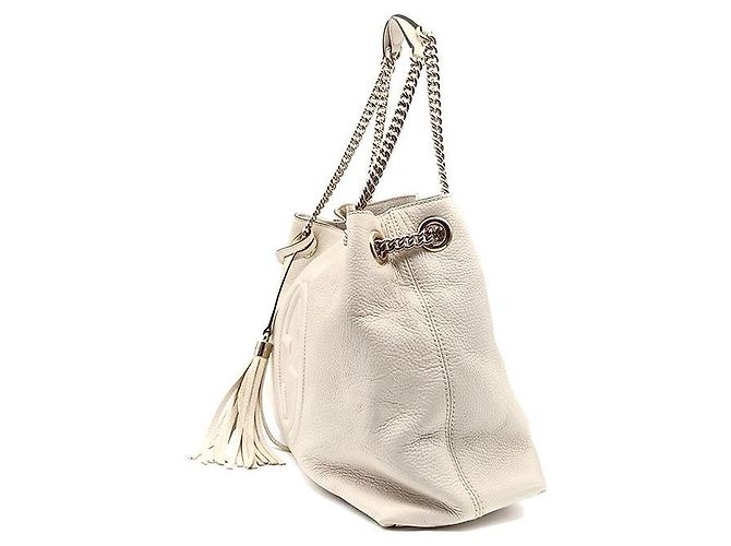 Gucci Borsa a tracolla Soho con catena e nappe - vista 2