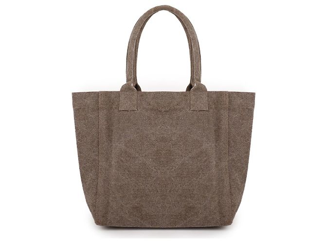 Borsa tote piccola Isabel Marant Dark Khaki in cotone - vista 5