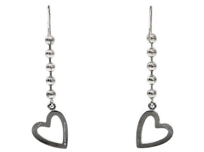 Gucci Pendientes Bold Heart Silver - vista 2