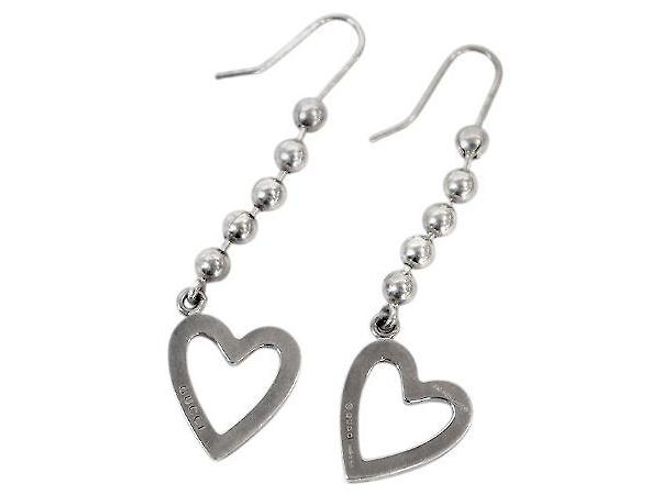 Gucci Pendientes Bold Heart Silver - vista 3