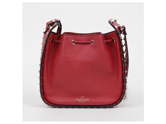 Valentino Borsa a secchiello Rockstud a tracolla - vista 4