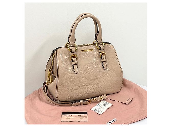 Miu Miu Borsa Tote con Manici e Borsa a Tracolla Madras - vista 3